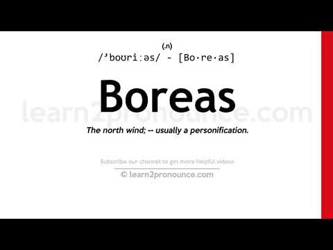 Pronunciation of Boreas | Definition of Boreas