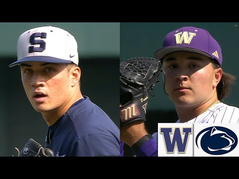 #9 Penn State vs #5 Washington College Baseball Highlights Full Game 2025