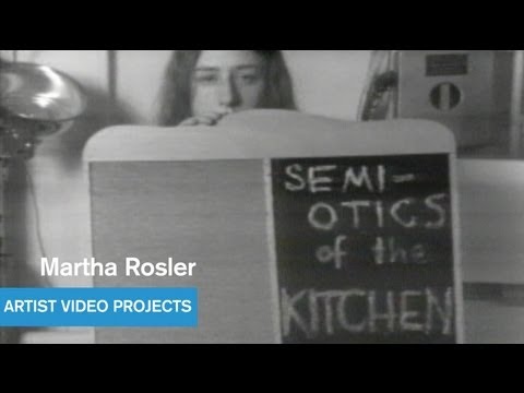 Martha Rosler - Semiotics of the Kitchen - West Coast Video Art - MOCAtv
