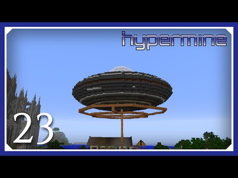 Minecraft Hypermine (Vanilla SMP) | UFO Saucer Detailing | E23