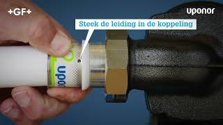 Uponor S-Press PLUS schroefkoppeling met wartel binnendraad 32-G1 1/2" SN