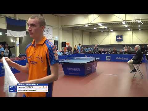 EK Teams 1ste ronde: Laurens Tromer vs Aleksandr Smirnov