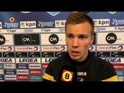 Arno Verschueren na de nederlaag van NAC Breda tegen Willem II