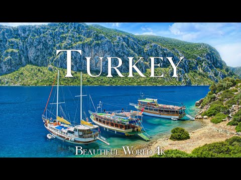 Turkey 4K Nature Relaxation Film - Relaxing Piano Music - Beautiful Sea Nature