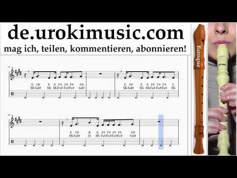 Blockflötenunterricht B. Camila Cabello - All These Years Noten Lernen um-ih995