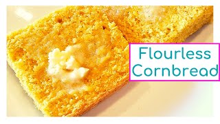 Easy Vegan Flour Free Sugar Free Cornbread Recipe | Recipe for Vegan Cornbread