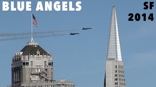 preview picture of video 'Blue Angels over San Francisco during Saturday of Fleet Week 2014'