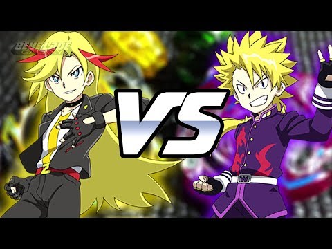 Zillion Zeus .I.W vs Wild Wyvern .V.O - [Beyblade Burst] [ANIME BATTLE] - ベイブレードバースト