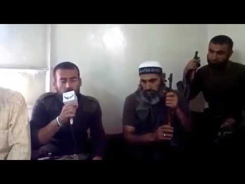 جلسة ثورية في جبهة كفرنبودة في ريف حماة لمقاتلي لواء درع محافظة حماة