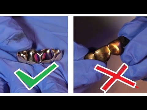 2021 how to clean gold Grillz gold teeth