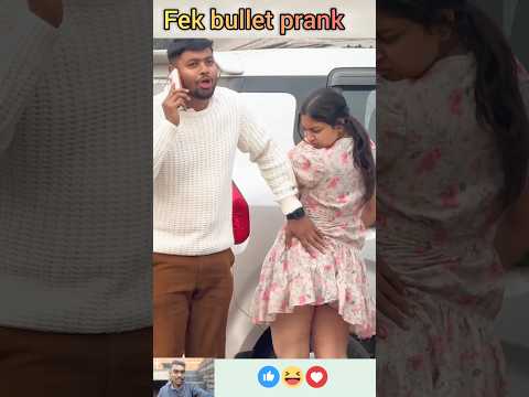 Fek bullet prank on Girl 🤣 #funny #viral #trending #tiktok #shorts