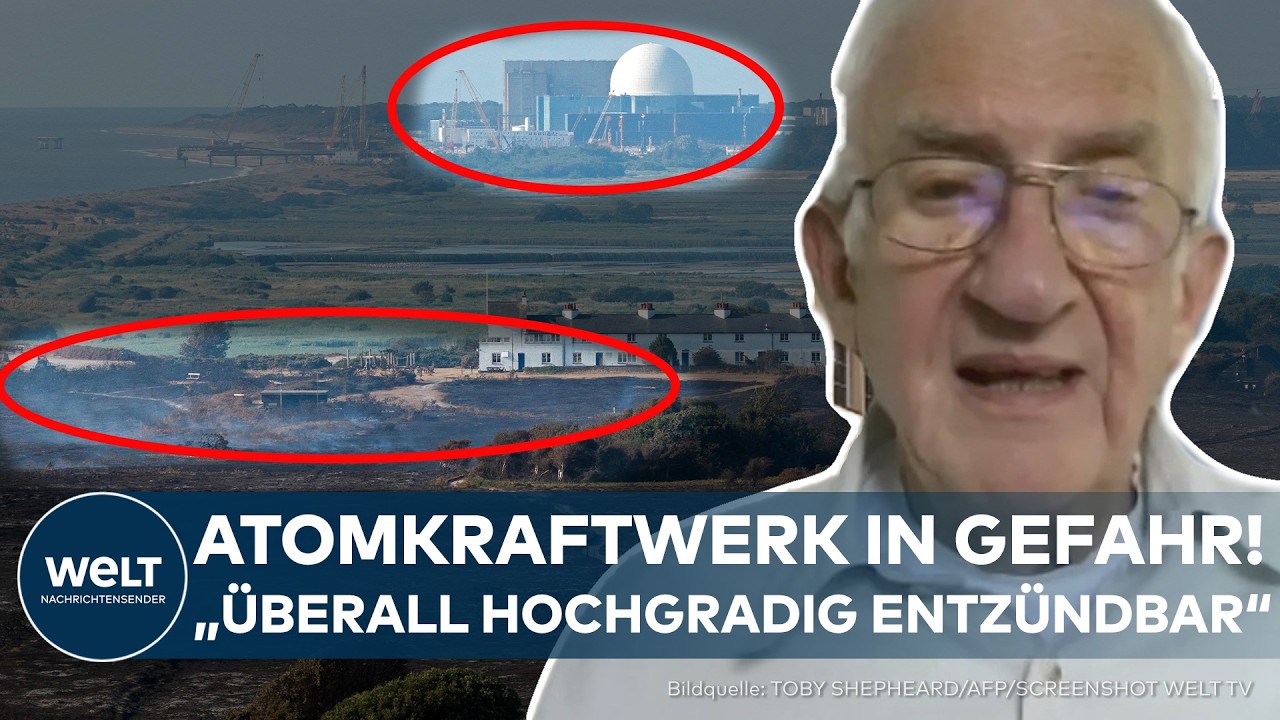 GROSSALARM IN ENGLAND: Europas Waldbrände eskalieren! Flammen fressen sich in Richtung Atomkraftwerk