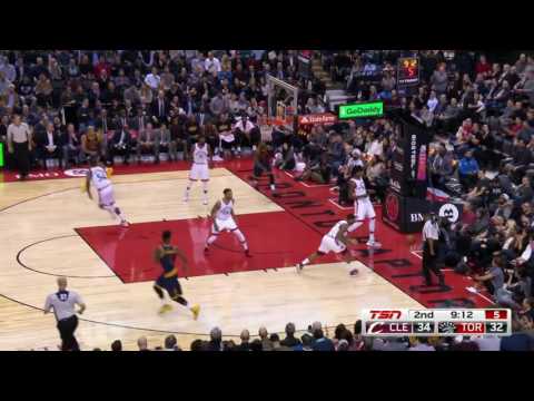 NBA TV | Lucas Nogueira Blocks Kyrie Irving | Cavaliers vs Raptors | December 5, 2016