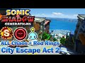 Sonic Generations SxSG City Escape Act 2 All Chaos Red Rings S Rank