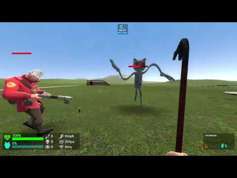 Team Fortress 2 Bots VS Mecha Cartoon Cat