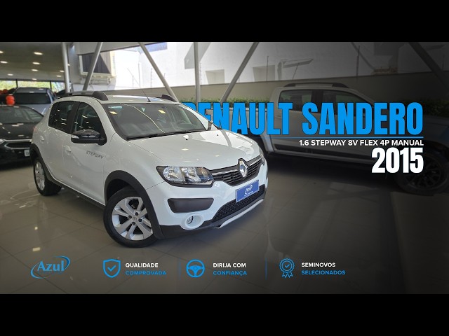 Vídeo RENAULT SANDERO 1.6 STEPWAY 8V FLEX 4P MANUAL