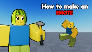 How to Make a Working EMOTE in ROBLOX STUDIO!