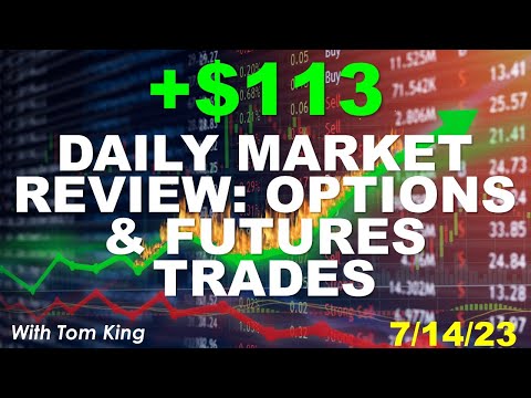 Options and Futures Trading Recap - July 14 2023 - Markets Chill and We Close 2 More Winners!