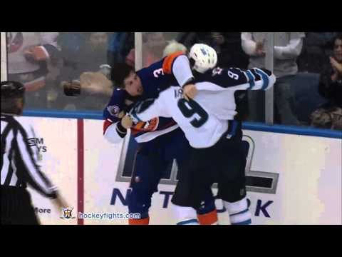Evander Kane vs Travis Hamonic Nov 3, 2011