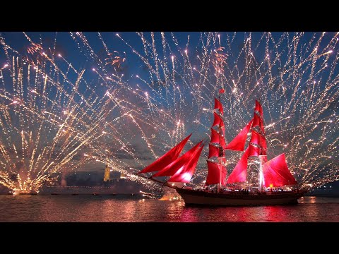 ВОСХИТИТЕЛЬНЫЕ АЛЫЕ ПАРУСА. Шикарная музыка. Scarlet Sails. The most beautiful music. #алыепаруса#