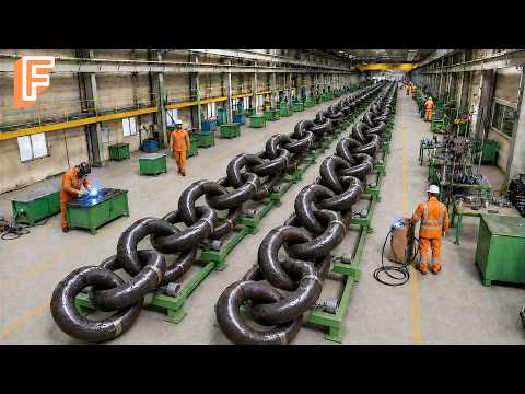 How World’s Strongest Anchor Chains Are Made — Inside a Massive Shipbuilding Steel Factory