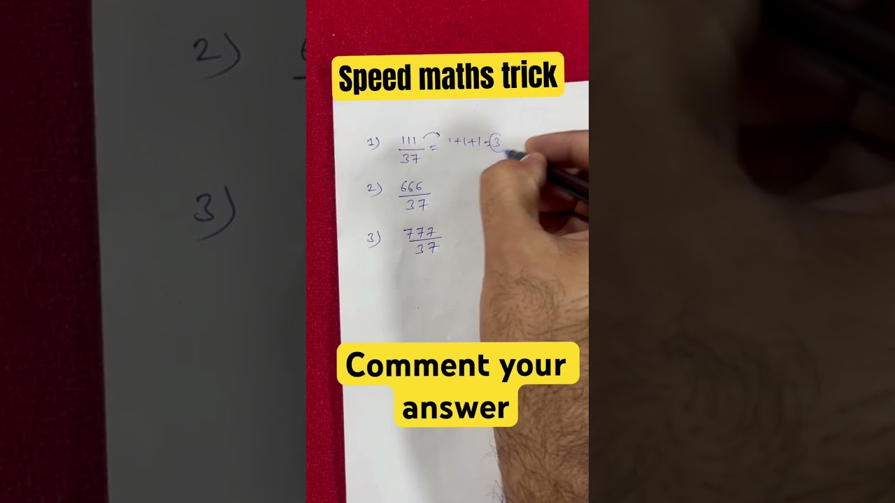 Speed maths trick #maths #speed