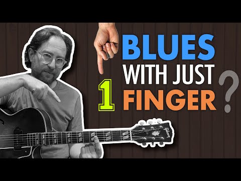 Easy blues guitar that nearly ANYONE can play - You can do this with ONE finger!