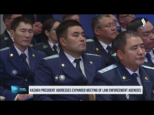 Президент құқық қорғау органдарының кеңейтілген алқа мәжілісіне қатысты