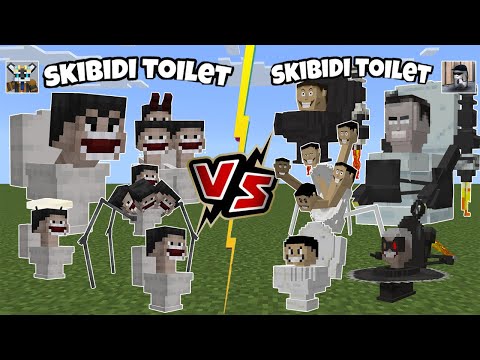 Skibidi Toilet [Telur Man] VS Skibidi Toilet [YuriGazoPh] Minecraft PE Addon battle
