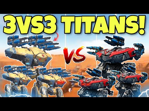 🔥 3VS3 SHARANGA VS LUCHADOR TITAN SKIRMISH CONCEPT! || WAR ROBOTS ||