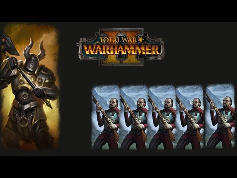 Total War: Warhammer 2 Battle - Warriors of Chaos vs Empire - Chosen Great Weapons vs Handguns = OP?