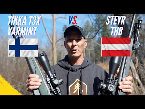 Tikka T3X Varmint vs. Steyr THB + Recoil X and Scythe Ti