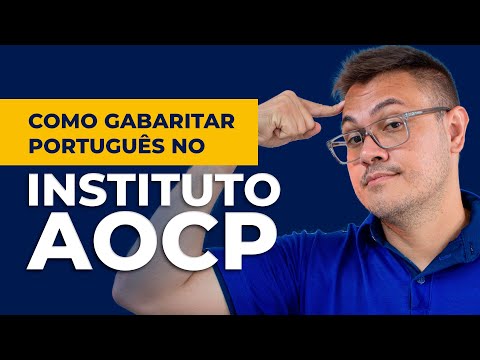 PP SP - Como Gabaritar Português na INSTITUTO AOCP