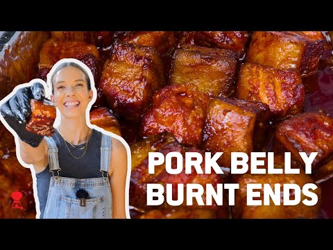 Pork Belly Burnt Ends on the Weber Kettle