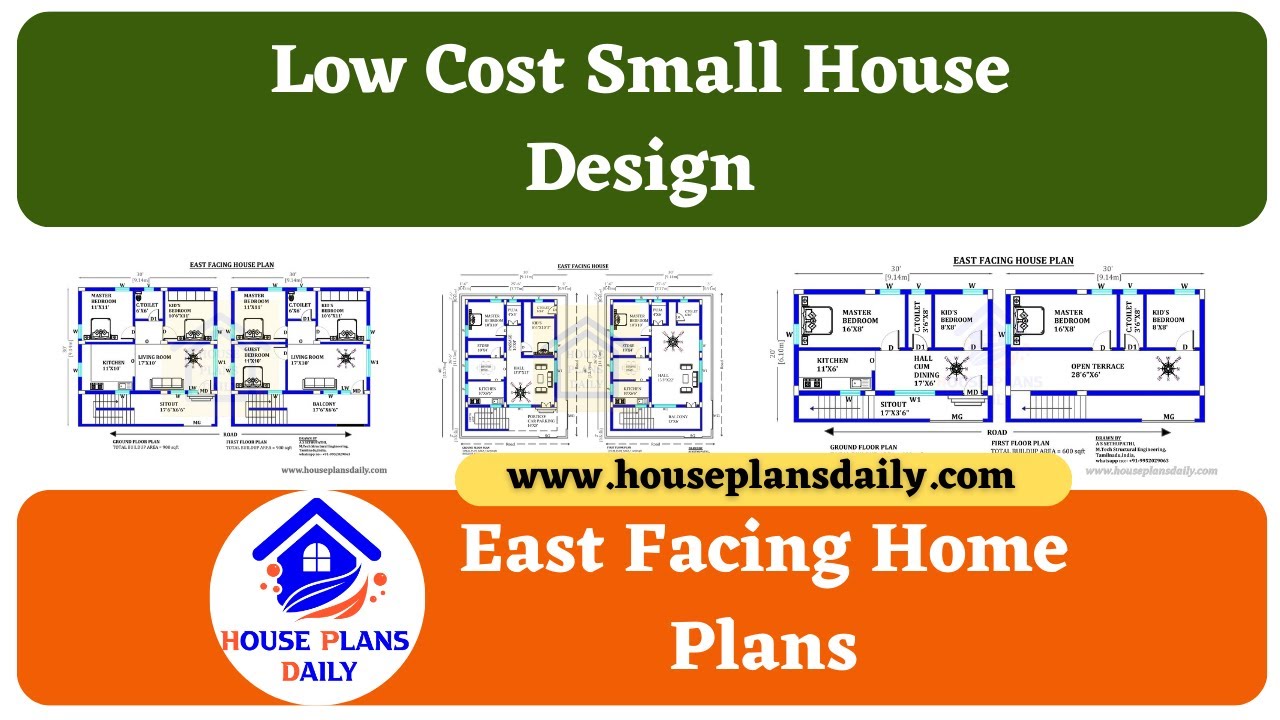 Low-Cost Small House Design | East Facing Home Plans