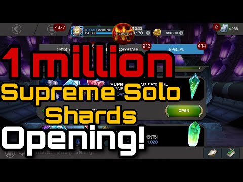 108 Supreme Solo Crystals Opening Data! #MCOC(Marvel Contest of Champions)