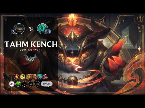 Tahm Kench Support vs Thresh - KR Challenger Patch 13.8