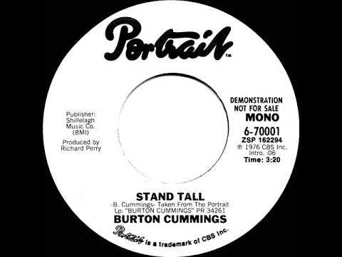 1977 Burton Cummings - Stand Tall (mono radio promo 45)