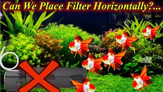 Can We Place Submersible Filter Horizontally? Does It Make Problem To Filter?. / Fish Aquarium Tamil
