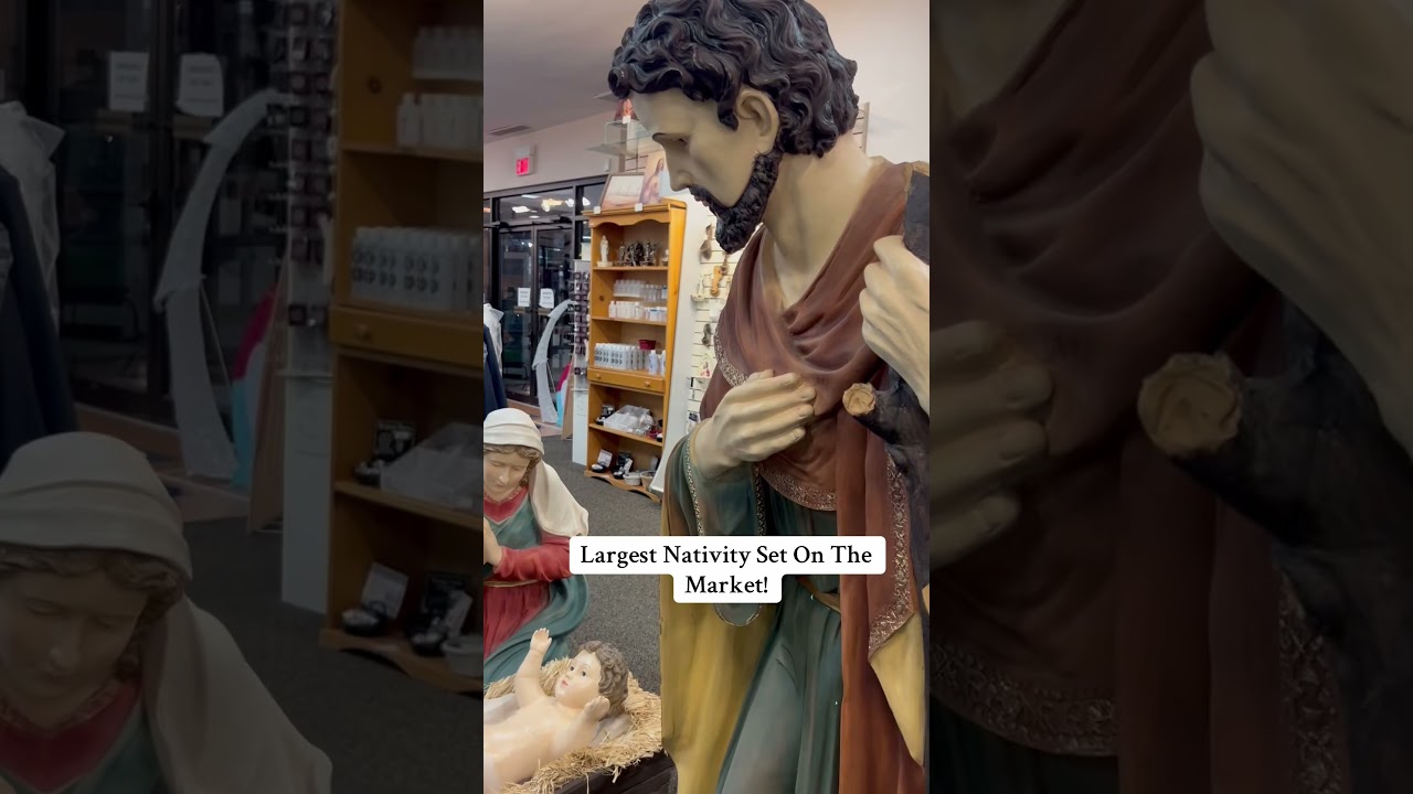 Life Size Nativity Scene On Sale At Catholic Supply! #thenativitystory #nativity #christmasdecor