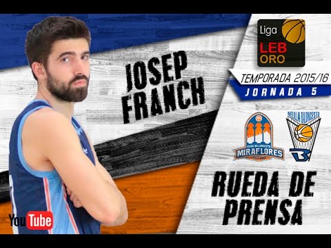 Josep Franch - Previa @ San Pablo Inmobiliaria (ORO 15/16 - J5)