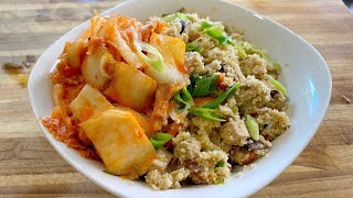 Kimchi Cauliflower Fried Rice Vegan - healthy recipe channel
