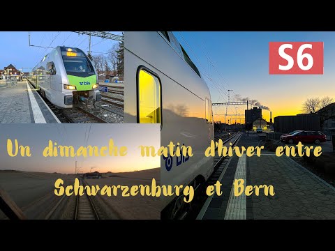 [Cabride][4K] Un dimanche matin d’hiver entre Schwarzenburg et Bern