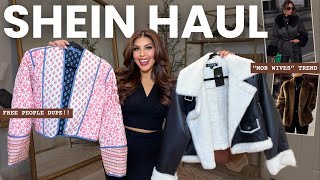 10+ SHEIN JACKETS & COATS HAUL! ❄️WINTER 2024❄️ WIDE VARIETY OF STYLES & TRENDS!