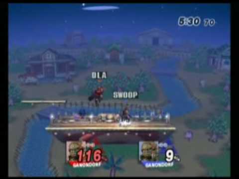 Ganongasm - Round 4 - DLA (Red Ganondorf) vs. Swoops (Dark Ganondorf) 1/2