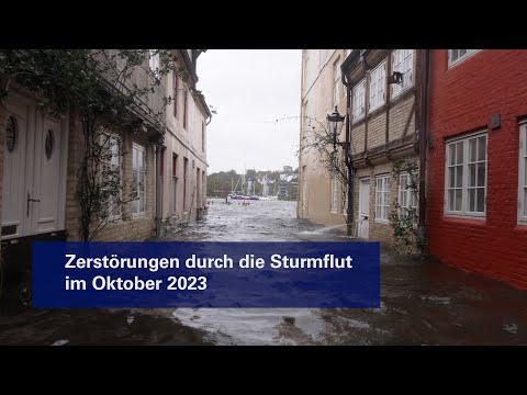 The storm surge in Flensburg in October 2023 was devastating. #stormsurge #balticsea #2023