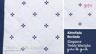 Almofada Bordada Elegance Teddy Marinho | Ref: 59043