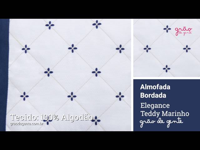 Almofada Bordada Elegance Teddy Marinho | Ref: 59043