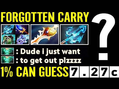 7.27c WTF  FORGOTTEN CARRY IS BACK! 1% CAN GUESS Epic Trident Rapier Comeback Dota 2 Pro Gameplay