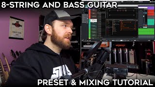 8-string and bass guitar preset and mixing tutorial (Line 6 Helix)